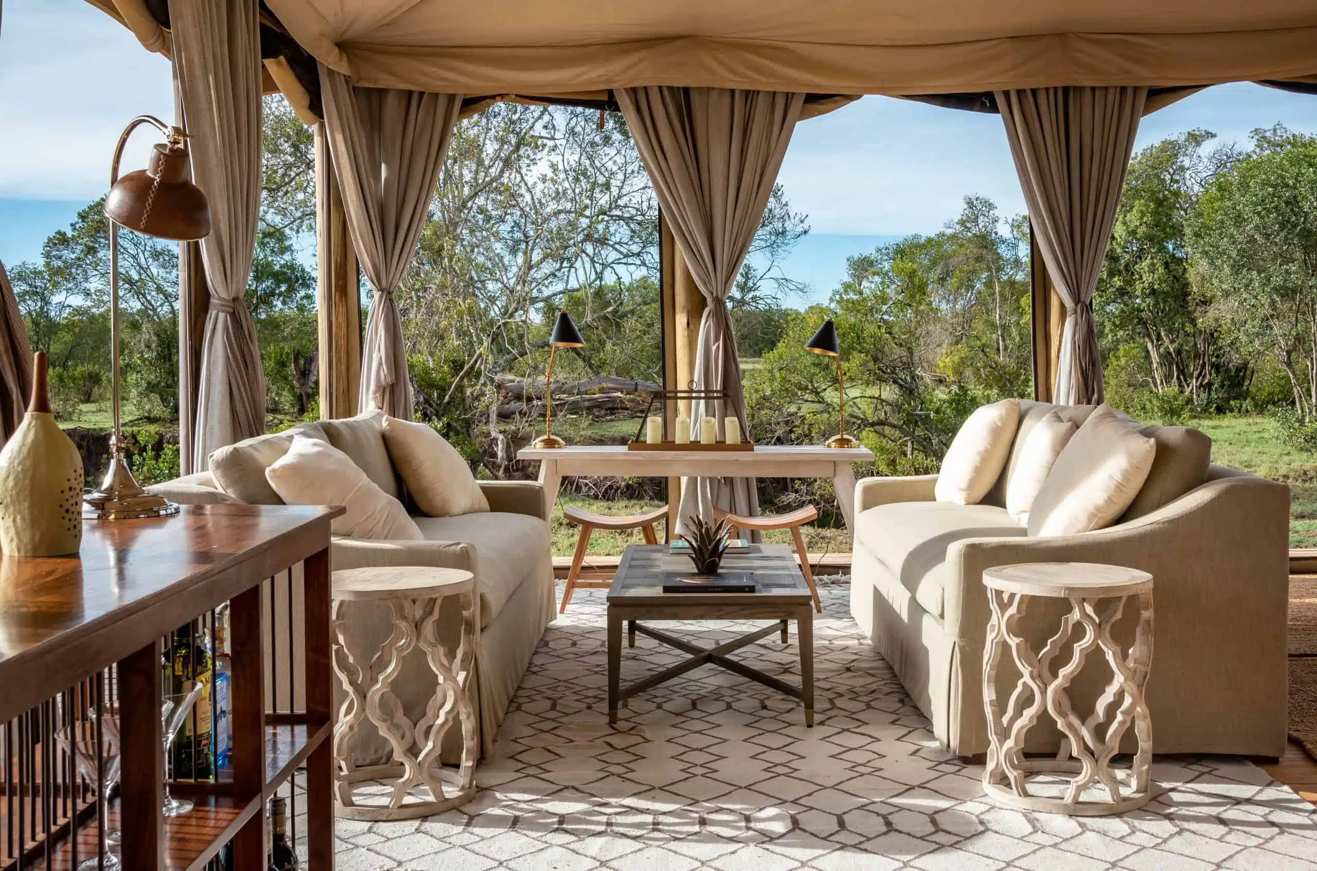 The river Camp Ol Pejeta conservancy